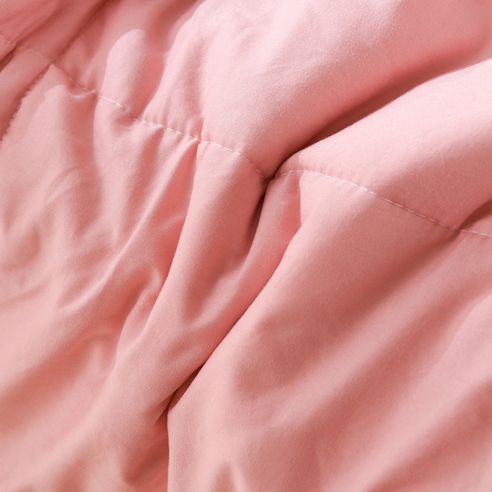 91家纺网 家纺一手货源 找家纺 绒宴家纺 2026新款水洗棉新疆棉花夏被格子款夏凉被空调被 落日-桔