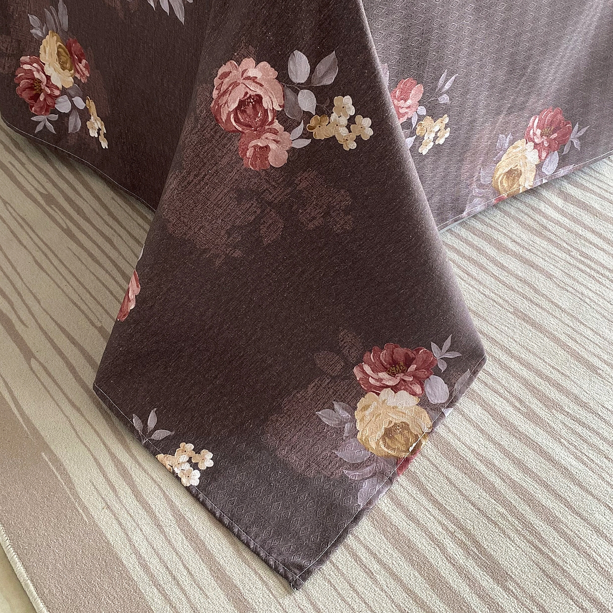 91家纺网 家纺一手货源 找家纺 （总）首爱家纺 2026新款亚麻老粗布印花床单