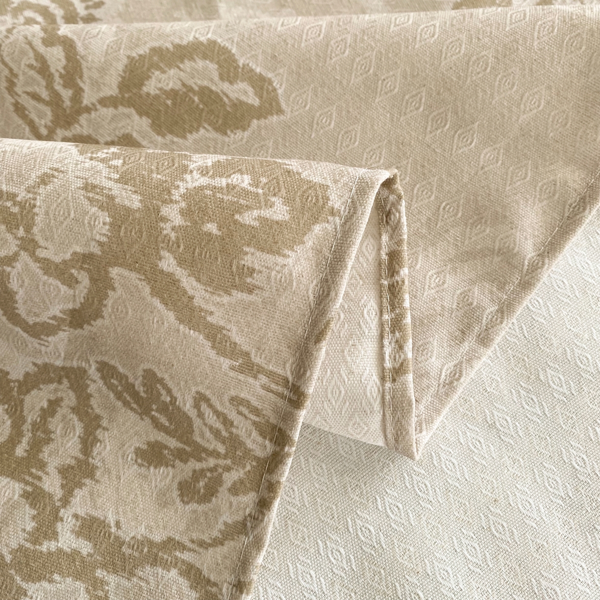 91家纺网 家纺一手货源 找家纺 首爱家纺 2026新款亚麻老粗布印花床单 素然