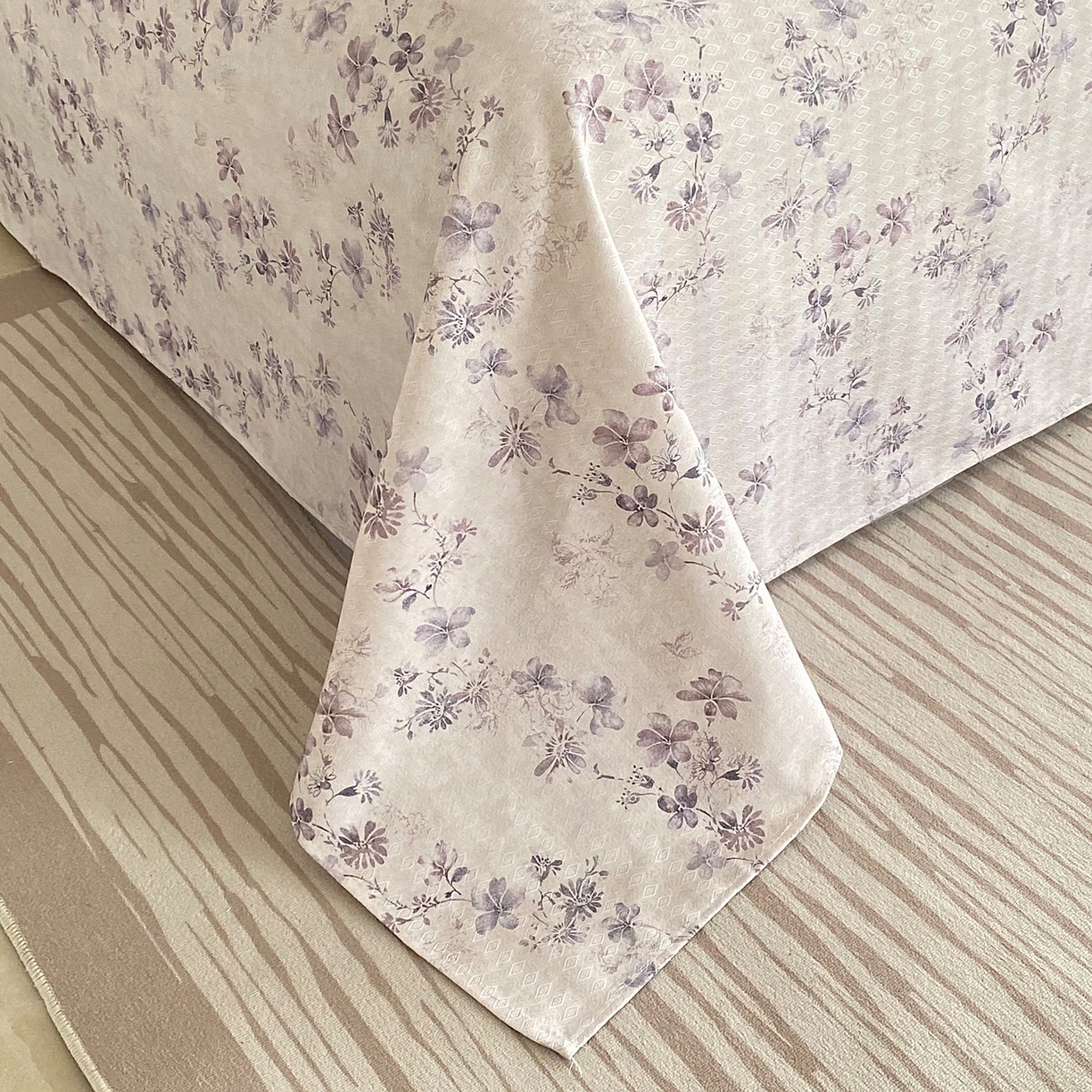 91家纺网 家纺一手货源 找家纺 （总）金泰莱 2026新款亚麻老粗布印花床单