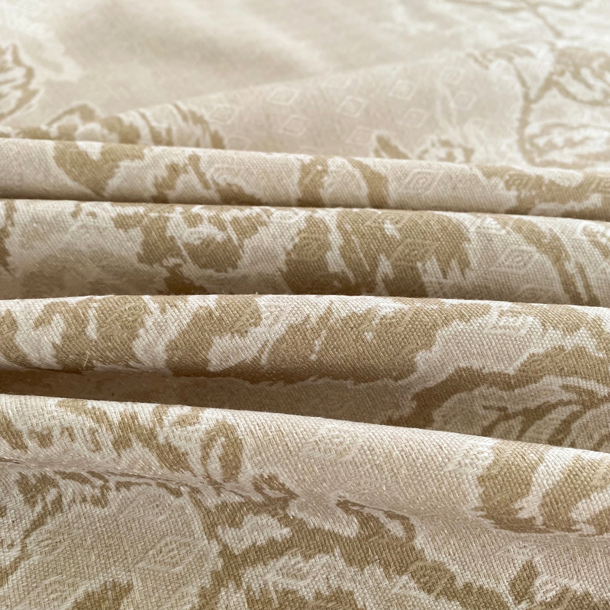 91家纺网 家纺一手货源 找家纺 金泰莱 2026新款亚麻老粗布印花床单 素然