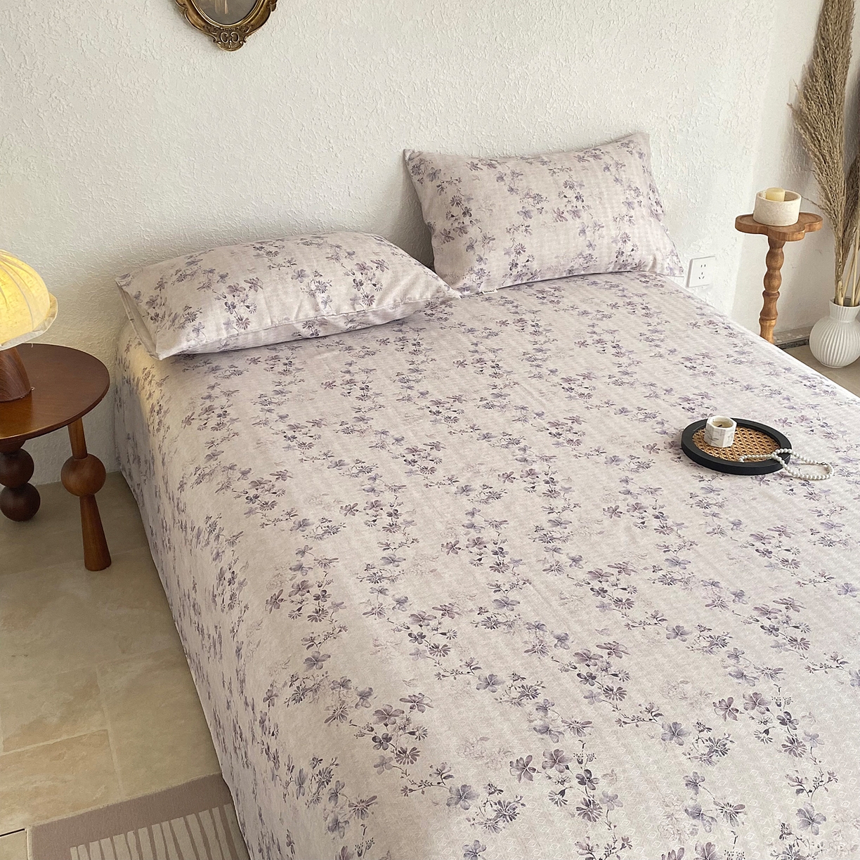 91家纺网 家纺一手货源 找家纺 （总）金泰莱 2026新款亚麻老粗布印花床单