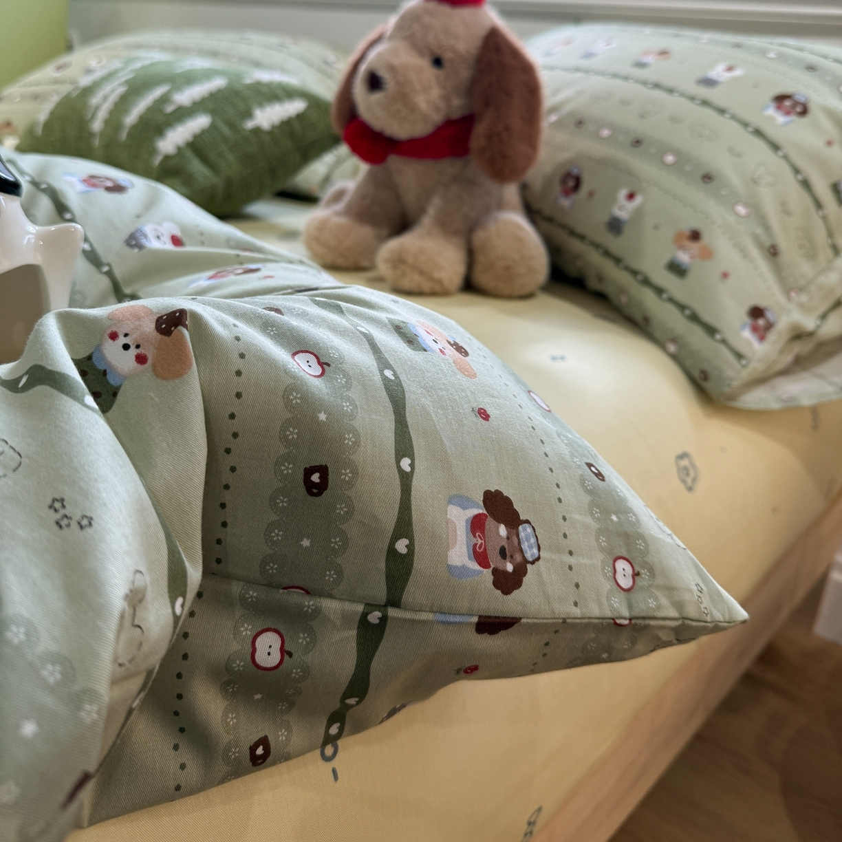 91家纺网 家纺一手货源 找家纺 （总）呗旺鹿 2026新款全棉纯棉40支13070卡通印花四件套-第二波