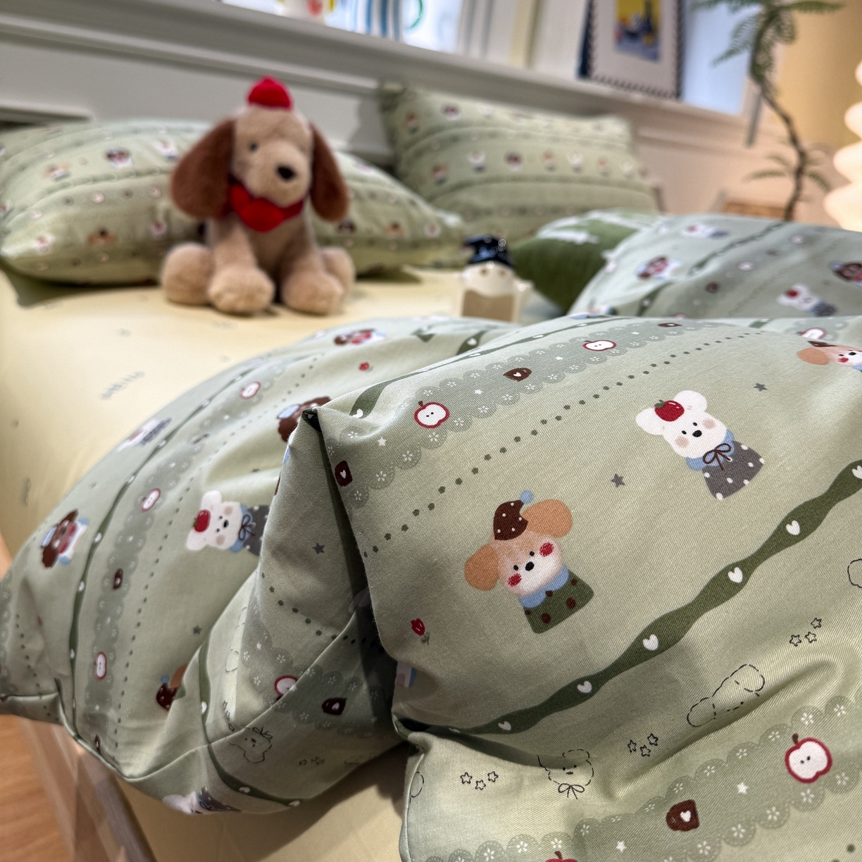 91家纺网 家纺一手货源 找家纺 （总）呗旺鹿 2026新款全棉纯棉40支13070卡通印花四件套-第二波