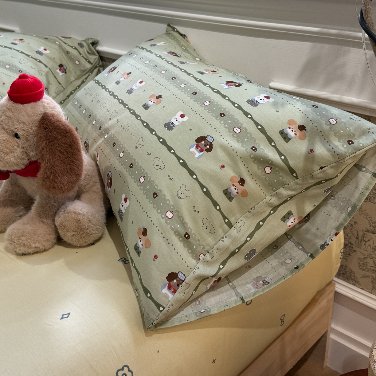 91家纺网 家纺一手货源 找家纺 （总）呗旺鹿 2026新款全棉纯棉40支13070卡通印花四件套-第二波