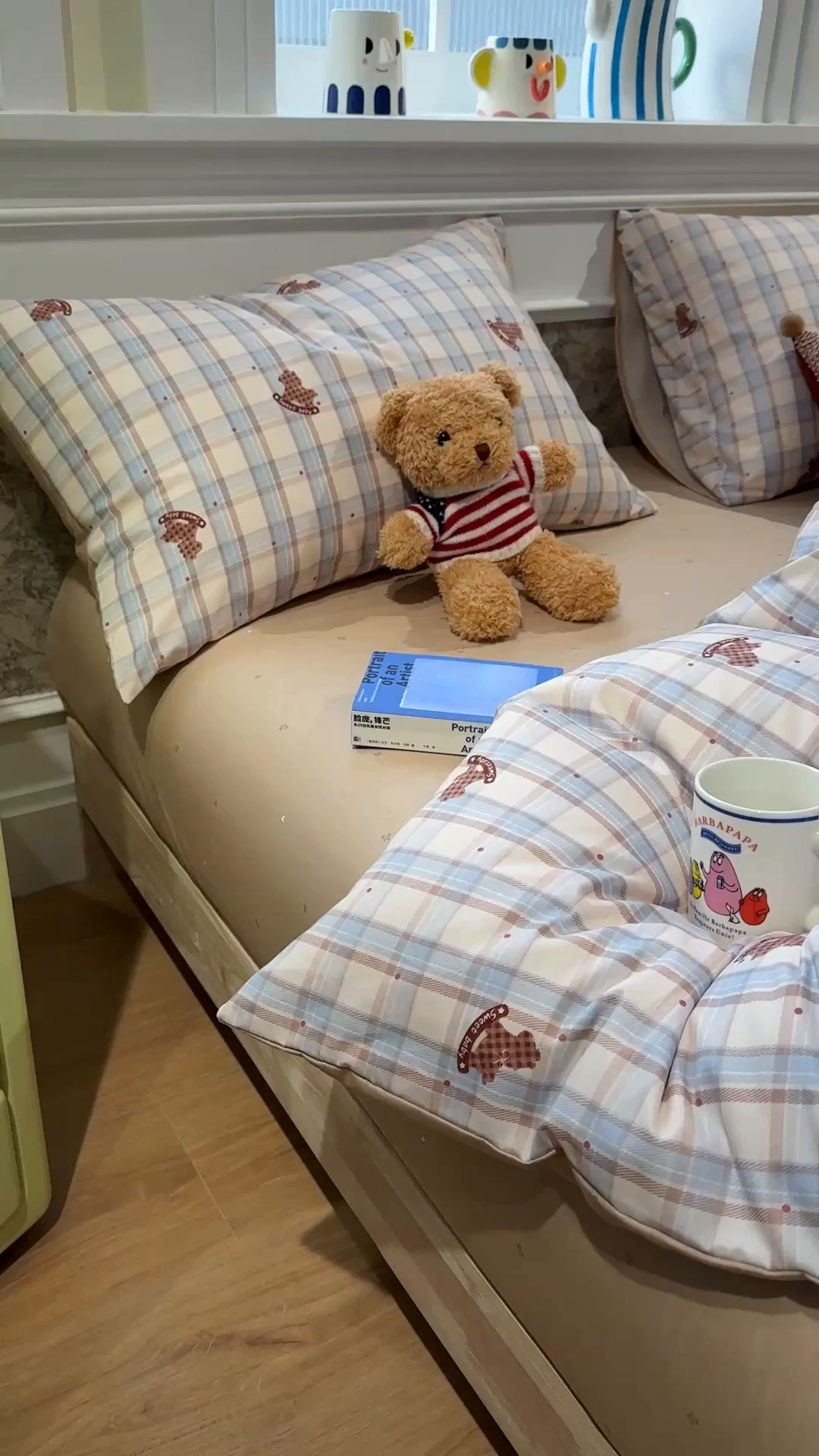 91家纺网 家纺一手货源 找家纺 呗旺鹿 2026新款全棉纯棉40支13070卡通印花四件套-第二波 蓝调木马