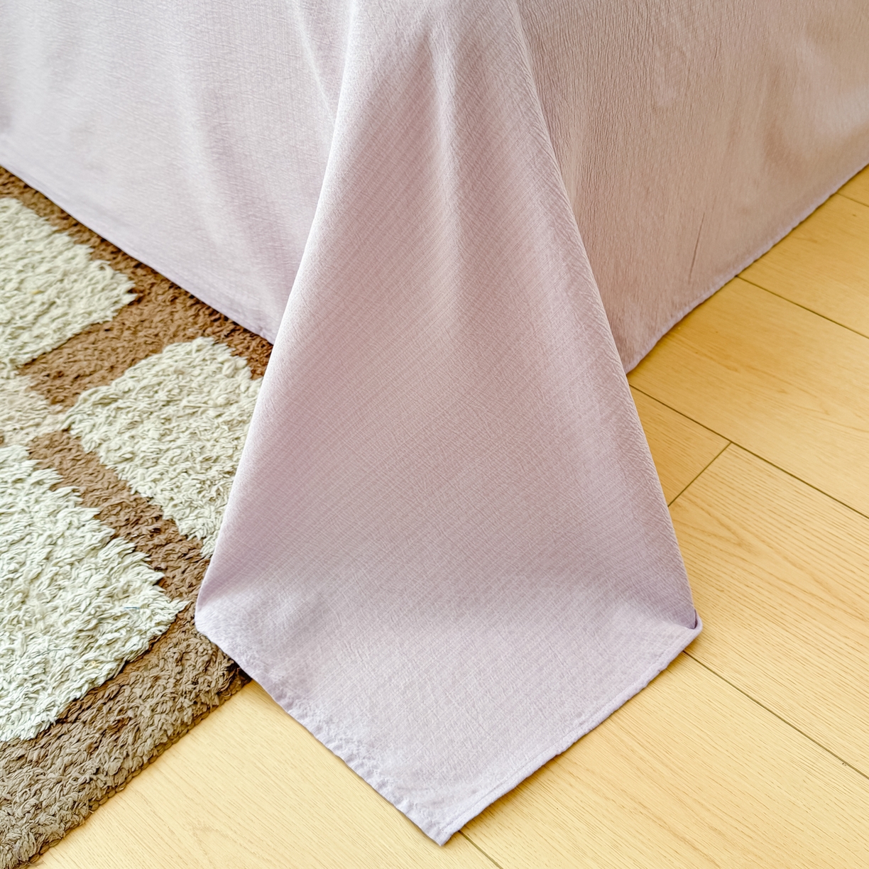 91家纺网 家纺一手货源 找家纺 寻米 2026新款全棉镂空花边云感双层纱四件套 普罗旺斯