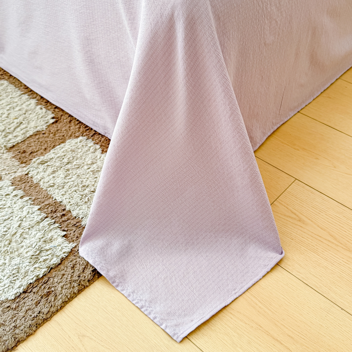 91家纺网 家纺一手货源 找家纺 寻米 2026新款全棉镂空花边云感双层纱四件套 春日玫瑰