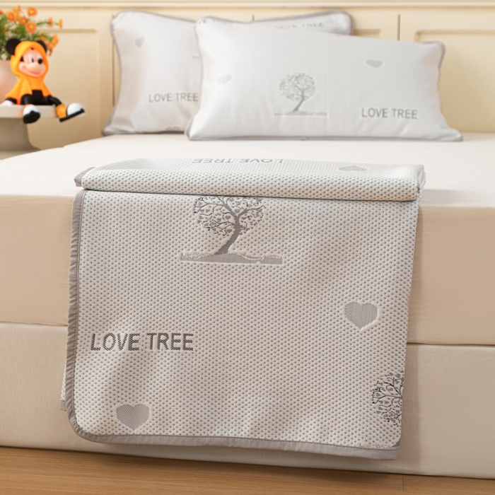 91家纺网 家纺一手货源 找家纺 （总）美达家纺 2026新款提花床盖冰丝针织凉席