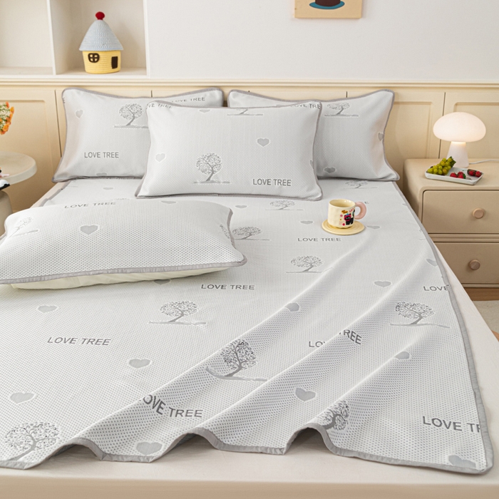 91家纺网 家纺一手货源 找家纺 （总）美达家纺 2026新款提花床盖冰丝针织凉席