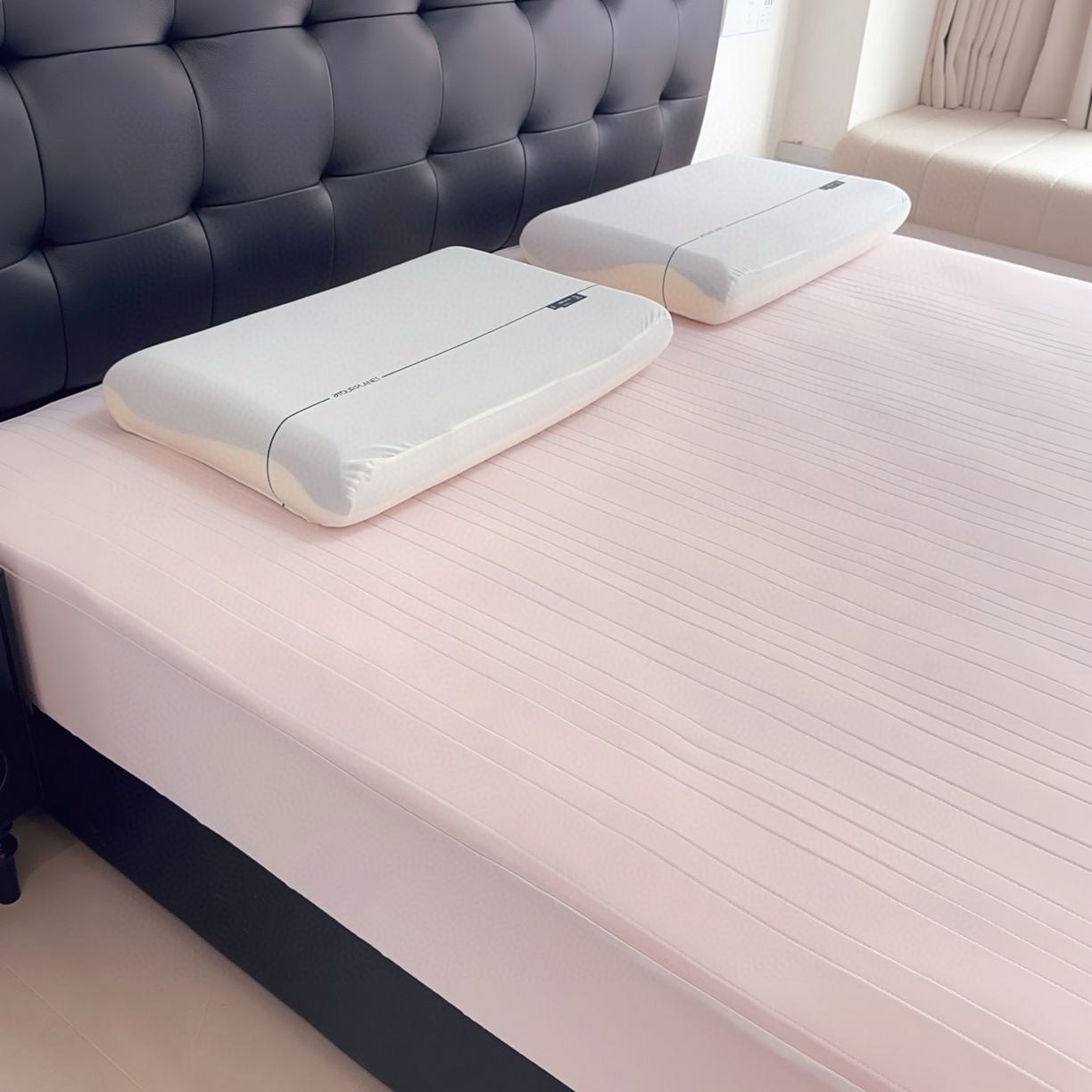 91家纺网 家纺一手货源 找家纺 兜米家居 2026新款夏日睡眠自然凉感夏凉垫 浅粉