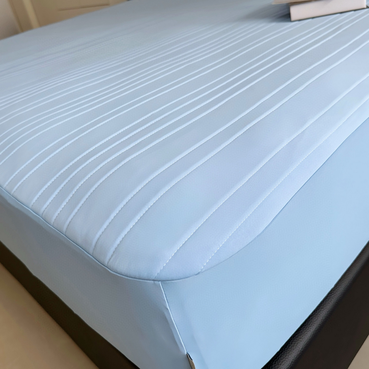 91家纺网 家纺一手货源 找家纺 兜米家居 2026新款夏日睡眠自然凉感夏凉垫 天蓝