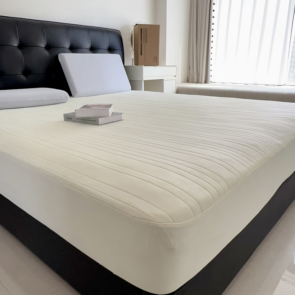 91家纺网 家纺一手货源 找家纺 兜米家居 2026新款夏日睡眠自然凉感夏凉垫 浅黄