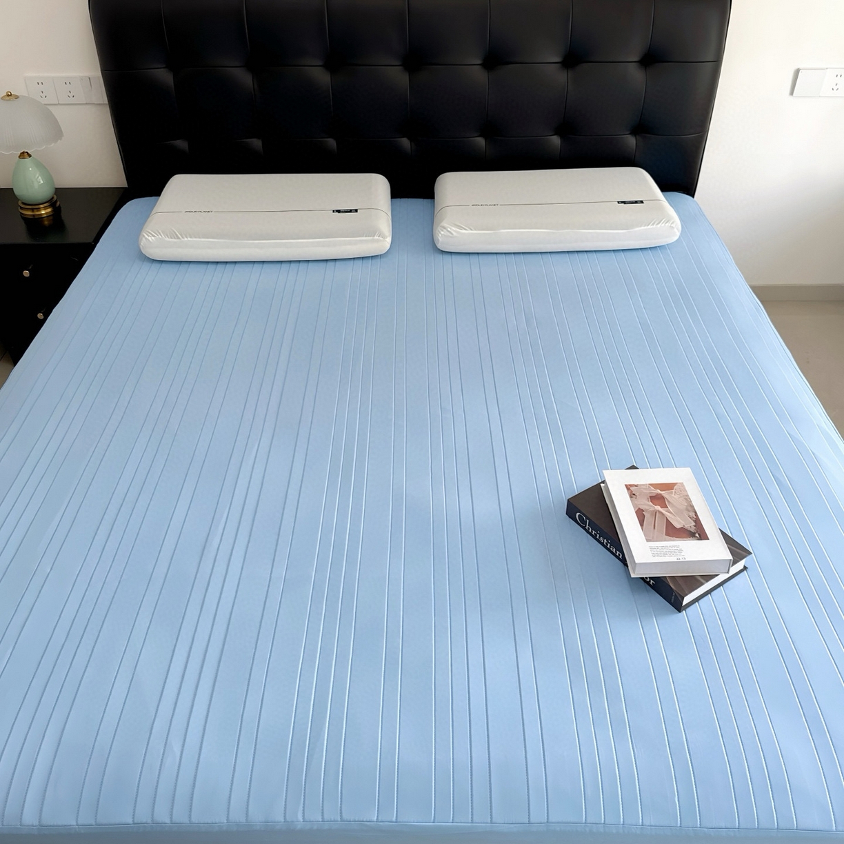 兜米家居 2026新款夏日睡眠自然凉感夏凉垫 天蓝