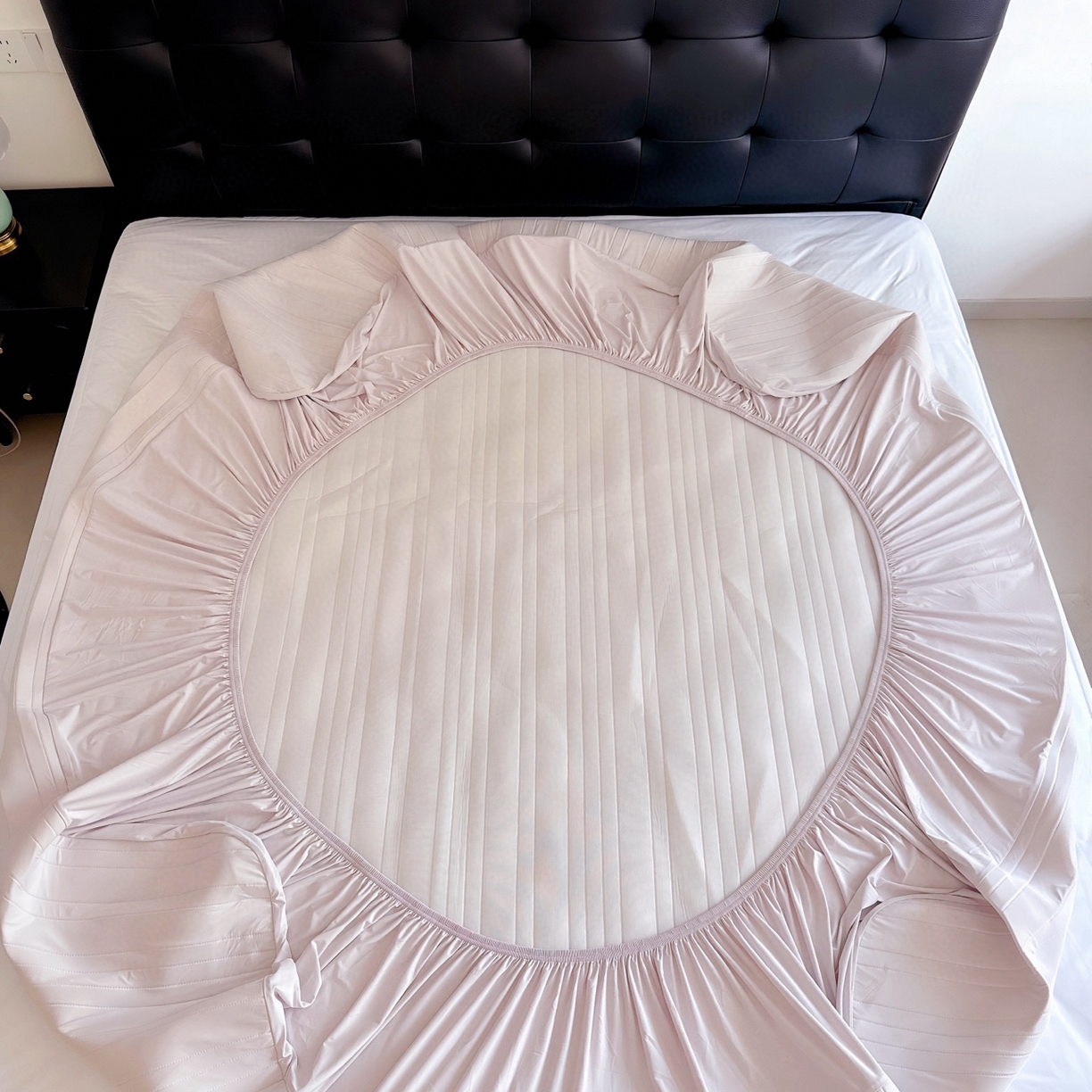 91家纺网 家纺一手货源 找家纺 兜米家居 2026新款夏日睡眠自然凉感夏凉垫 浅粉