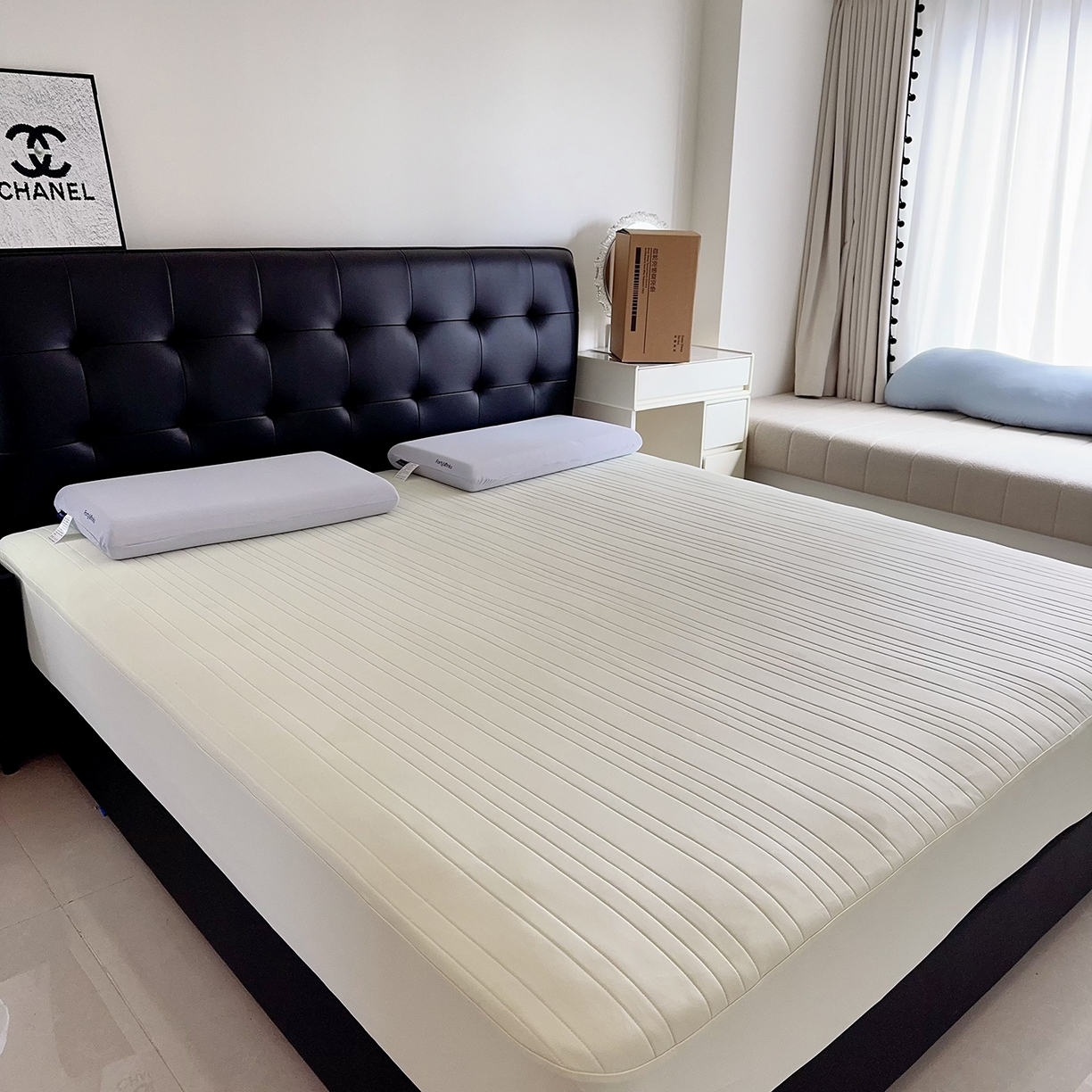 91家纺网 家纺一手货源 找家纺 兜米家居 2026新款夏日睡眠自然凉感夏凉垫 浅黄