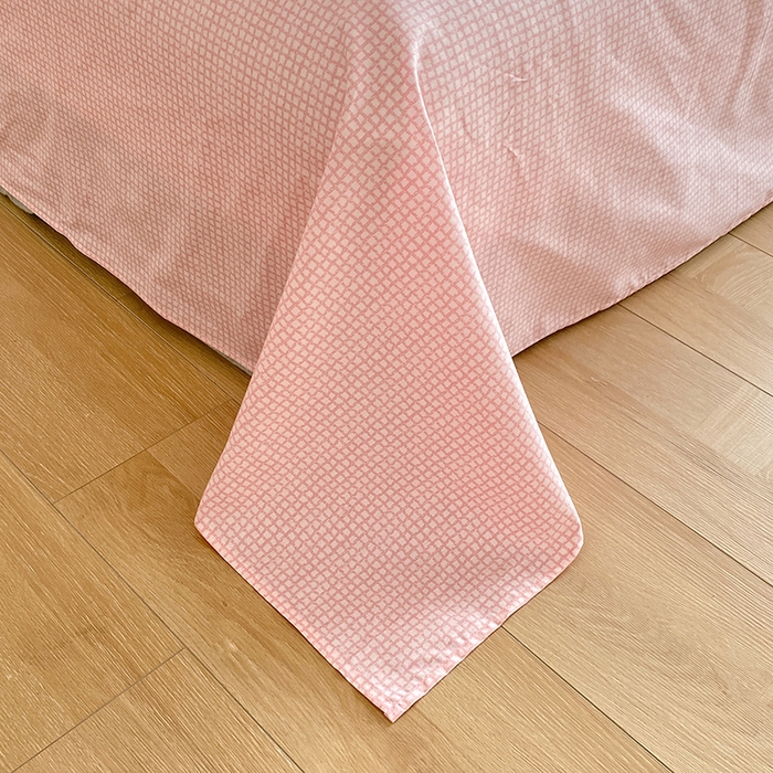 91家纺网 家纺一手货源 找家纺 宇彬家纺 2026直播新款13372A类全棉纯棉印花床单床笠款四件套和单被套喷气清新简约 米兰春天