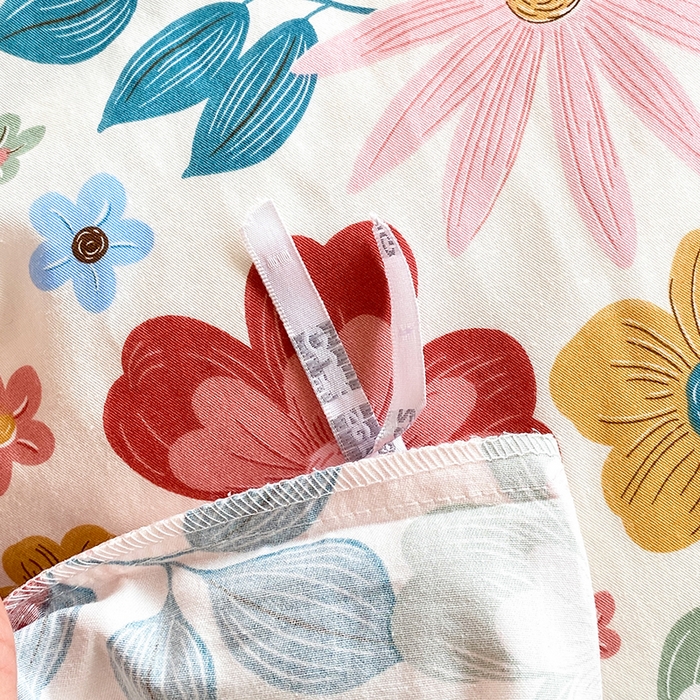 91家纺网 家纺一手货源 找家纺 宇彬家纺 2026直播新款13372A类全棉纯棉印花床单床笠款四件套和单被套喷气清新简约 米兰春天