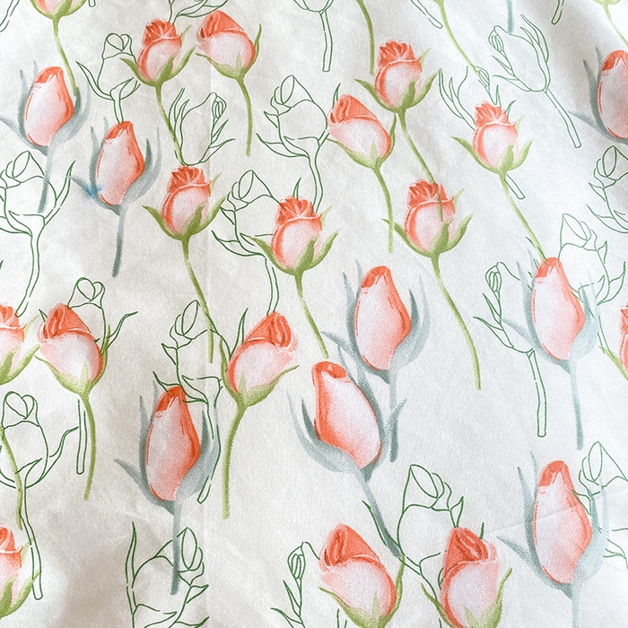 91家纺网 家纺一手货源 找家纺 宇彬家纺 2026直播新款13372A类全棉纯棉印花床单床笠款四件套和单被套喷气清新简约 南茜花园