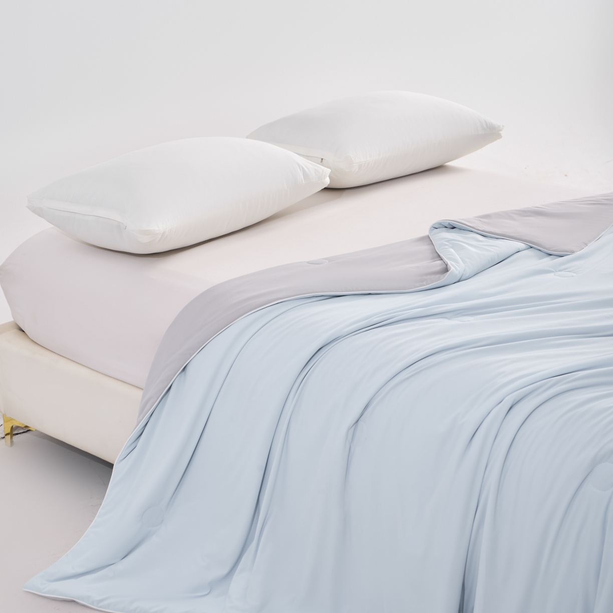 91家纺网 家纺一手货源 找家纺 （总）漫仙阁家纺 2026年新款纯色凉感丝夏被空调被学生宿舍夏被夏凉被