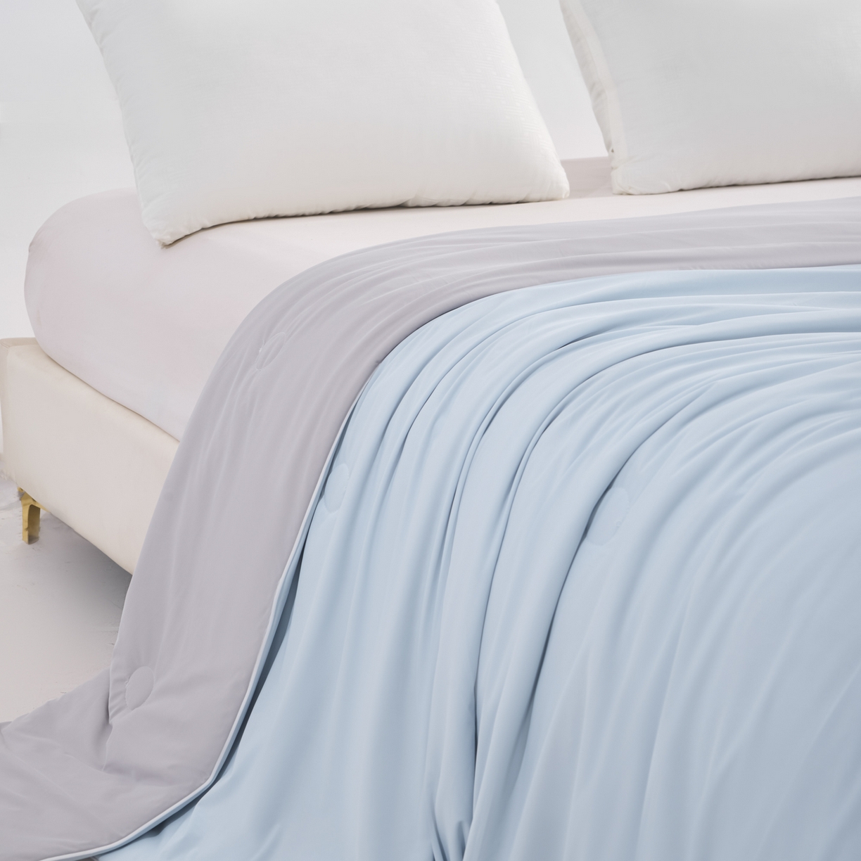 91家纺网 家纺一手货源 找家纺 （总）漫仙阁家纺 2026年新款纯色凉感丝夏被空调被学生宿舍夏被夏凉被