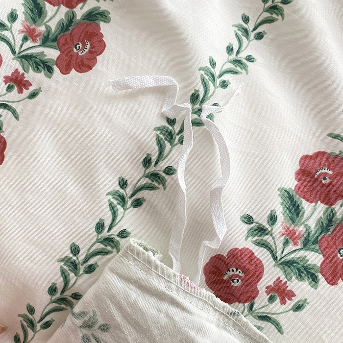 91家纺网 家纺一手货源 找家纺 宇彬家纺 2026直播新款13372A类全棉纯棉印花床单床笠款四件套和单被套喷气清新简约 颂姿