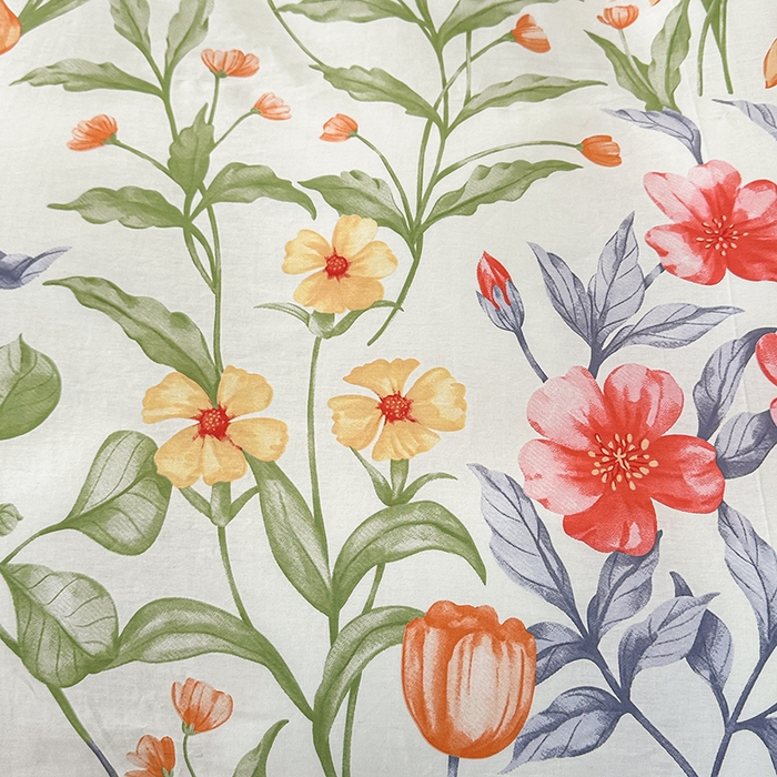 91家纺网 家纺一手货源 找家纺 宇彬家纺 2026直播新款13372A类全棉纯棉印花床单床笠款四件套和单被套喷气清新简约 朵霏