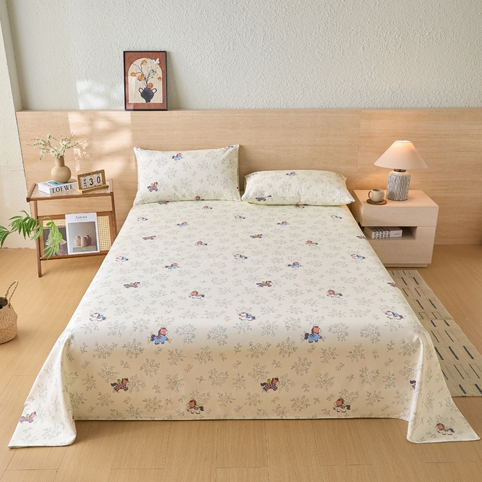 91家纺网 家纺一手货源 找家纺 （总）大元 2026新款全棉纯棉老粗布凉席席子单床单 床单单件