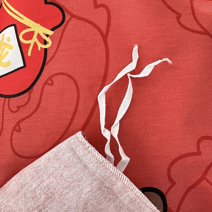 91家纺网 家纺一手货源 找家纺 宇彬家纺 2026直播新款13372A类全棉纯棉印花床单床笠款四件套和单被套喷气清新简约 龙瑞-红