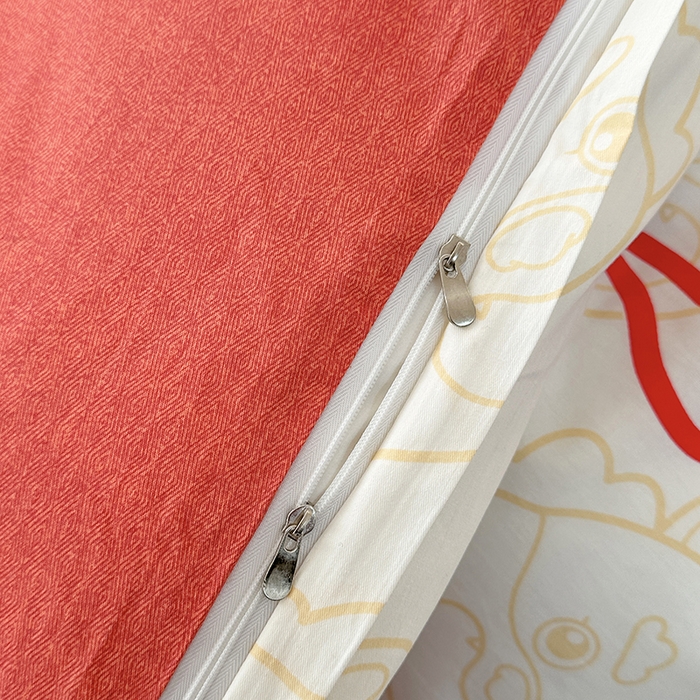 91家纺网 家纺一手货源 找家纺 宇彬家纺 2026直播新款13372A类全棉纯棉印花床单床笠款四件套和单被套喷气清新简约 龙瑞-黄