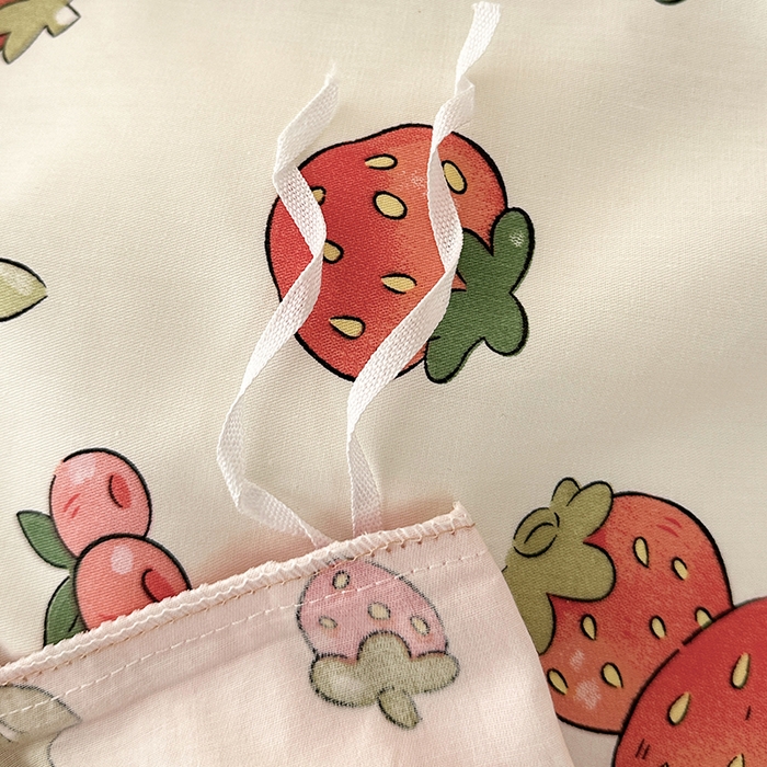 91家纺网 家纺一手货源 找家纺 宇彬家纺 2026直播新款13372A类全棉纯棉印花床单床笠款四件套和单被套喷气清新简约 莓果缤纷