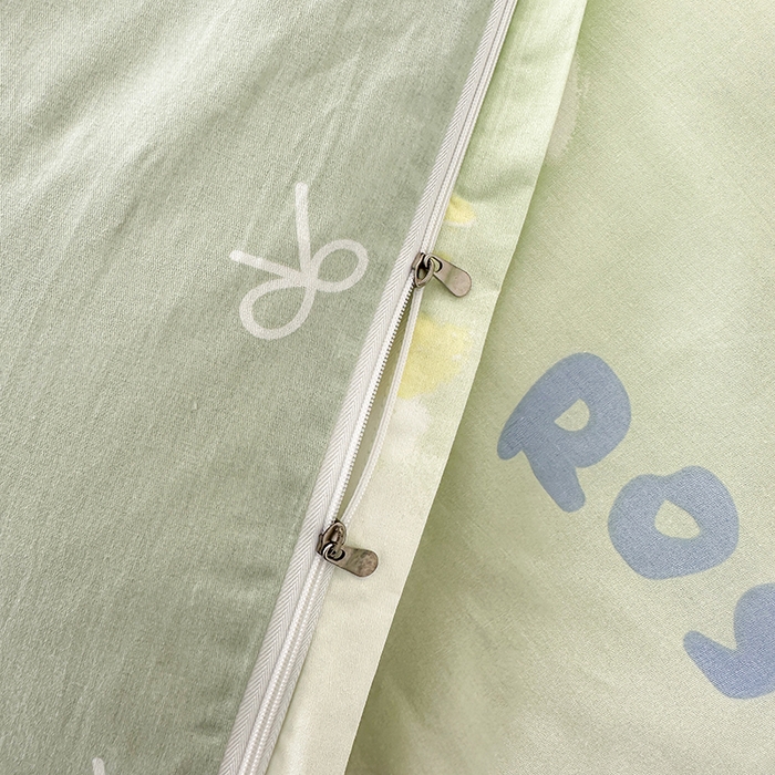 91家纺网 家纺一手货源 找家纺 宇彬家纺 2026直播新款13372A类全棉纯棉印花床单床笠款四件套和单被套喷气清新简约 墨妍