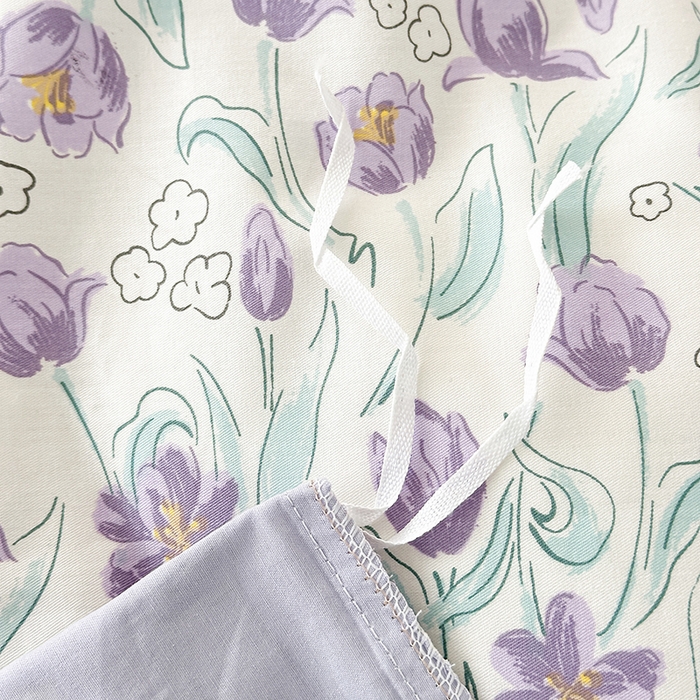 91家纺网 家纺一手货源 找家纺 宇彬家纺 2026直播新款13372A类全棉纯棉印花床单床笠款四件套和单被套喷气清新简约 水漾香氛