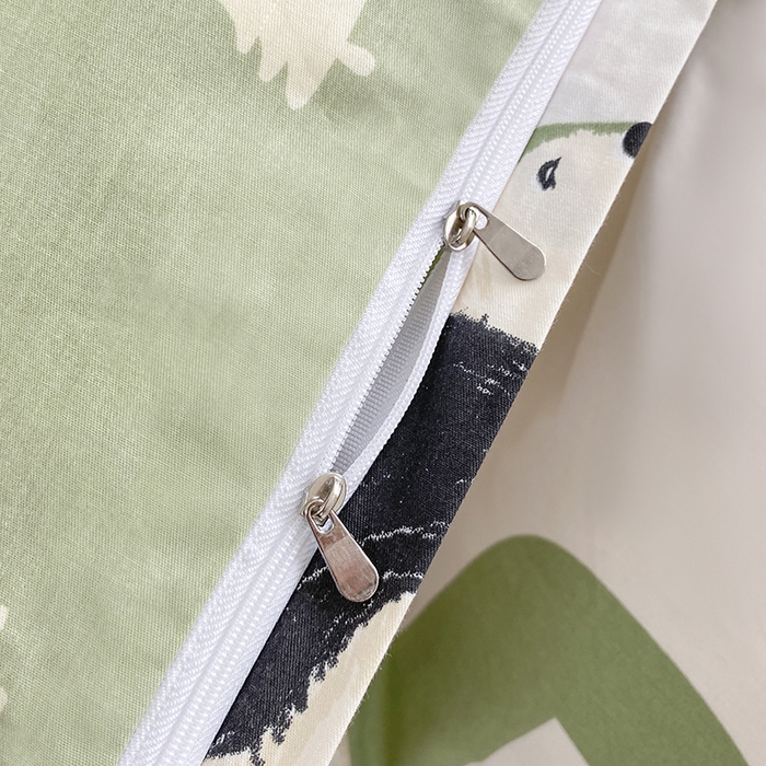 91家纺网 家纺一手货源 找家纺 宇彬家纺 2026直播新款13372A类全棉纯棉印花床单床笠款四件套和单被套喷气清新简约 米兜熊猫