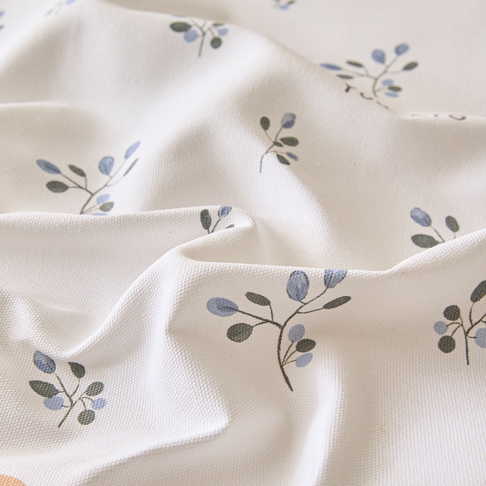 91家纺网 家纺一手货源 找家纺 大元 2026新款全棉纯棉老粗布凉席席子单床单 床单单件 蓝枝萌兔