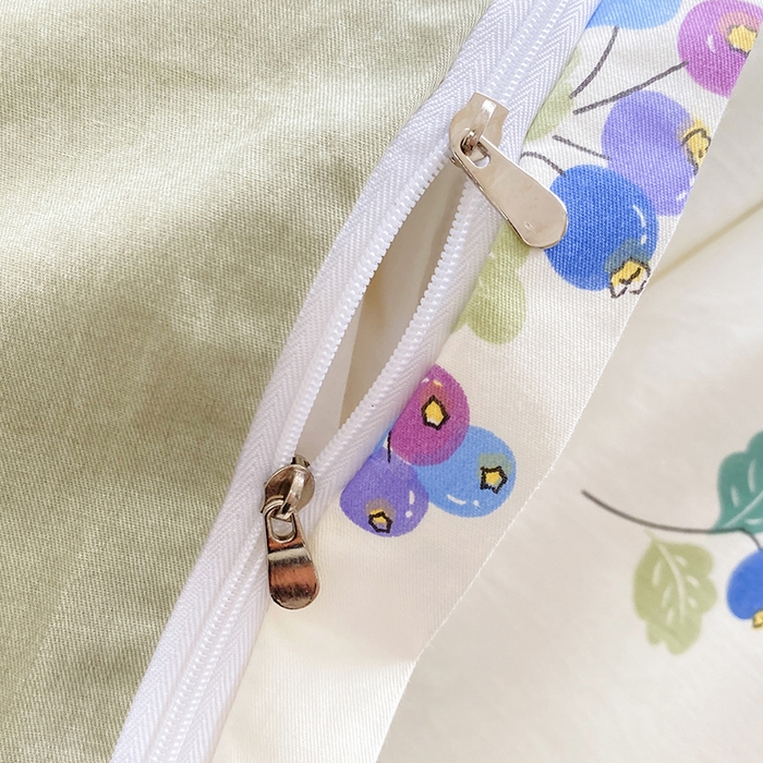 91家纺网 家纺一手货源 找家纺 宇彬家纺 2026直播新款13372A类全棉纯棉印花床单床笠款四件套和单被套喷气清新简约 北野花雾