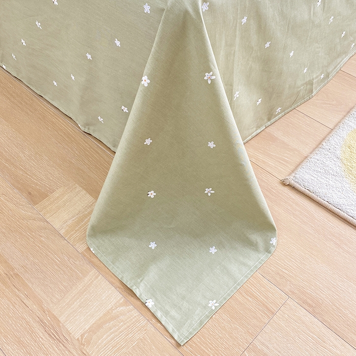 91家纺网 家纺一手货源 找家纺 宇彬家纺 2026直播新款13372A类全棉纯棉印花床单床笠款四件套和单被套喷气清新简约 彩娜日记