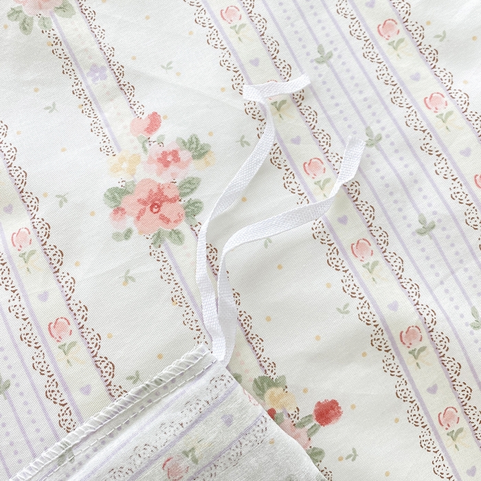 91家纺网 家纺一手货源 找家纺 宇彬家纺 2026直播新款13372A类全棉纯棉印花床单床笠款四件套和单被套喷气清新简约 彩娜日记