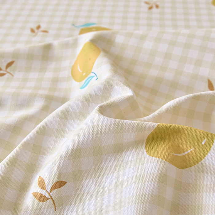 91家纺网 家纺一手货源 找家纺 大元 2026新款全棉纯棉老粗布凉席席子单床单 床单单件 夏日柠檬