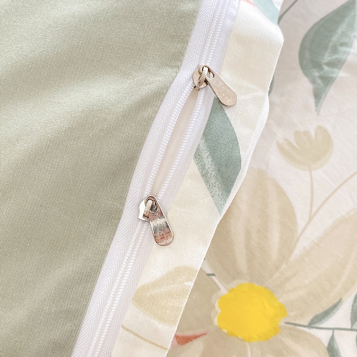 91家纺网 家纺一手货源 找家纺 宇彬家纺 2026直播新款13372A类全棉纯棉印花床单床笠款四件套和单被套喷气清新简约 芳华