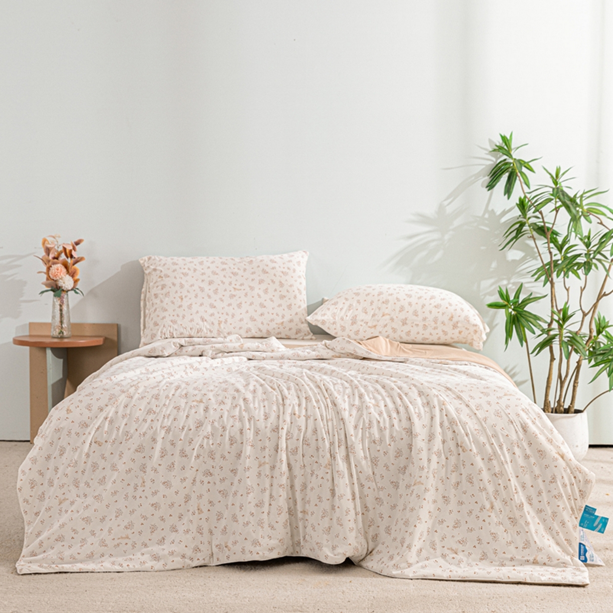 91家纺网 家纺一手货源 找家纺 漫仙阁家纺 2026年新款印花凉感丝夏被空调被学生夏凉被 清怡