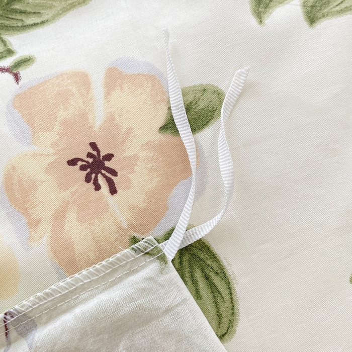 91家纺网 家纺一手货源 找家纺 宇彬家纺 2026直播新款13372A类全棉纯棉印花床单床笠款四件套和单被套喷气清新简约 水墨意境