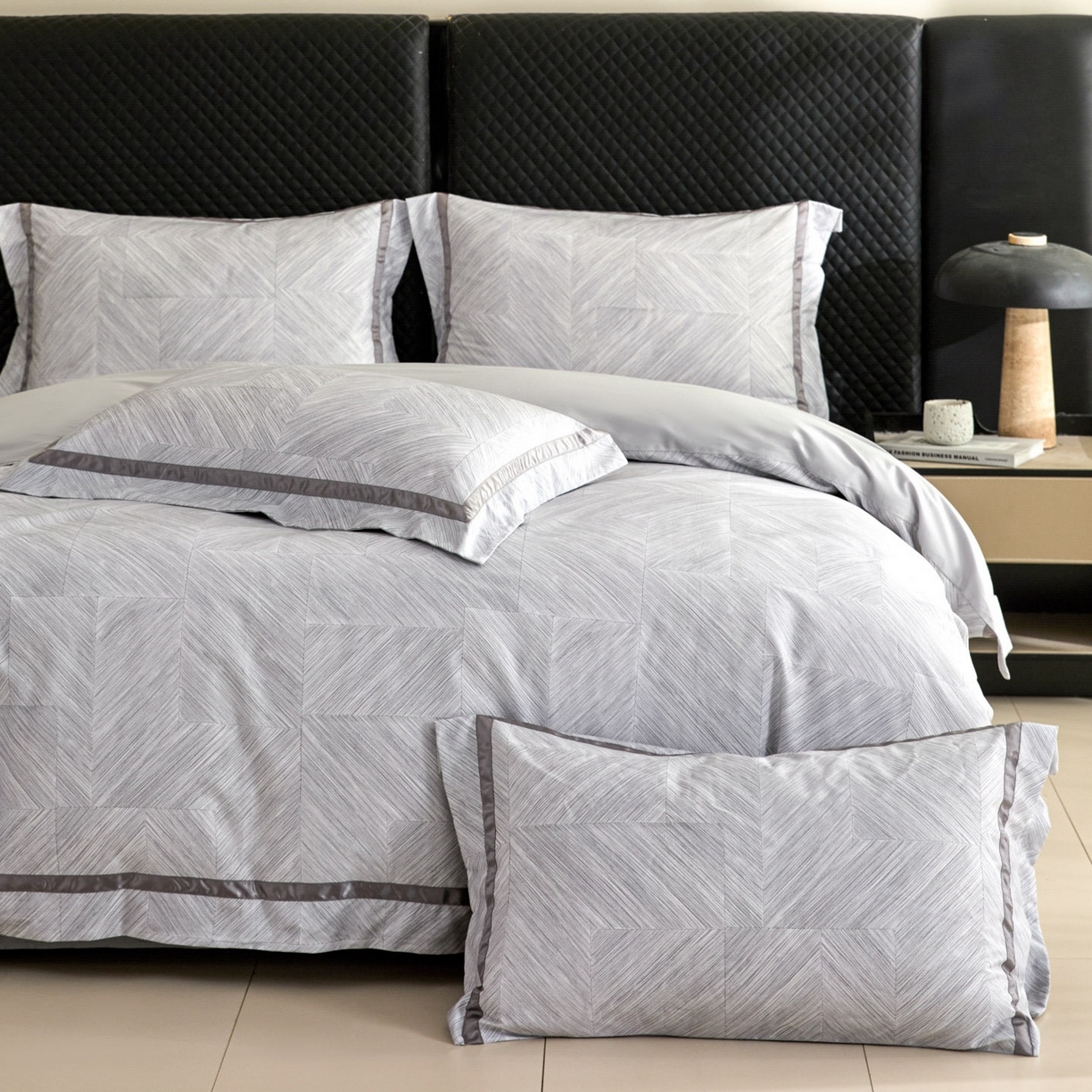 91家纺网 家纺一手货源 找家纺 （总）新方向 【控价 提供买家秀】2026新款数码印花50s双股全棉贡缎长绒棉四件套-星河（控价 标准328元 加大348元）