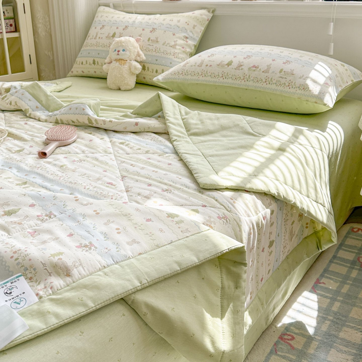 91家纺网 家纺一手货源 找家纺 （总）棉森家纺 2026春夏新款全棉纯棉棉花夏被夏凉被空调被-风格三