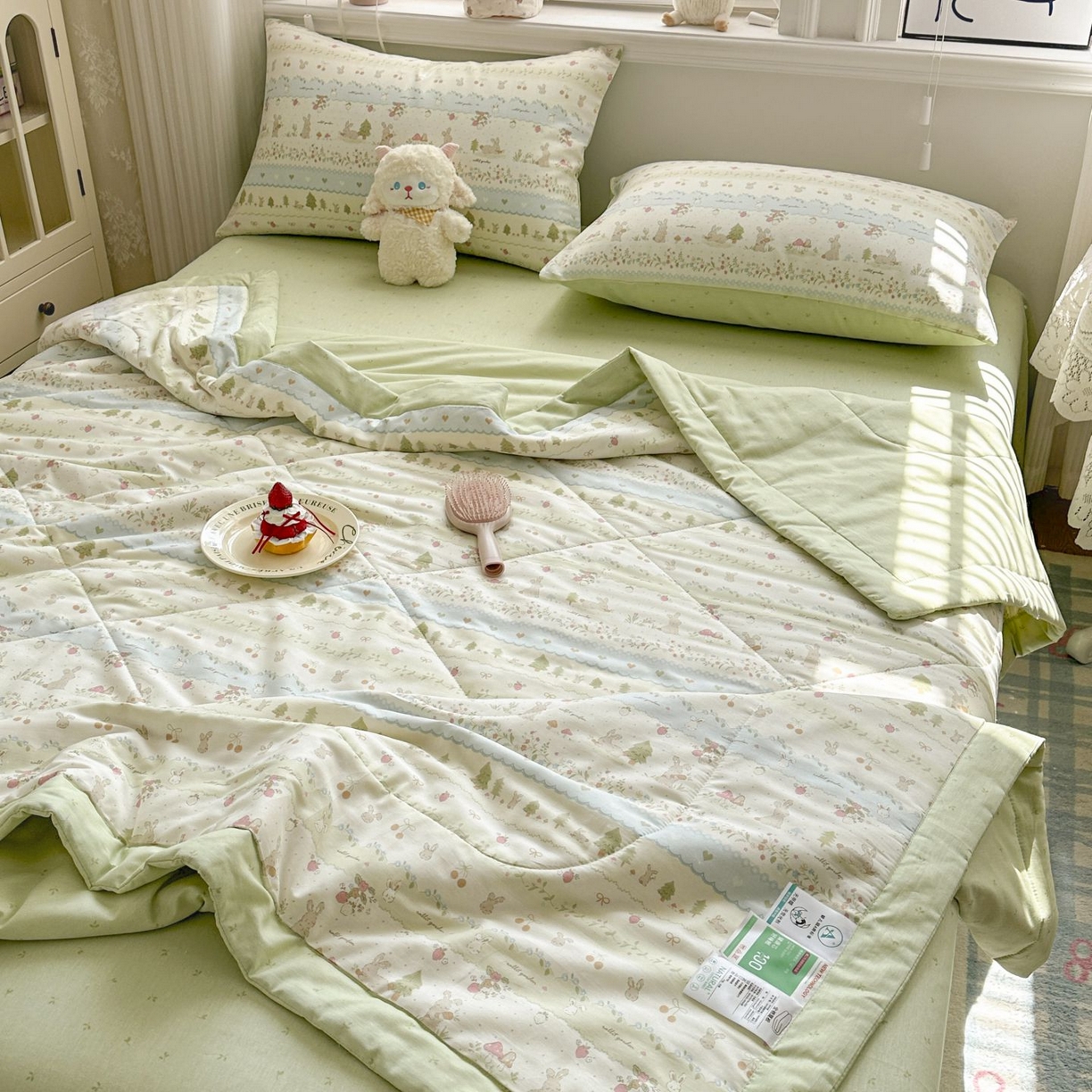 91家纺网 家纺一手货源 找家纺 （总）棉森家纺 2026春夏新款全棉纯棉棉花夏被夏凉被空调被-风格三