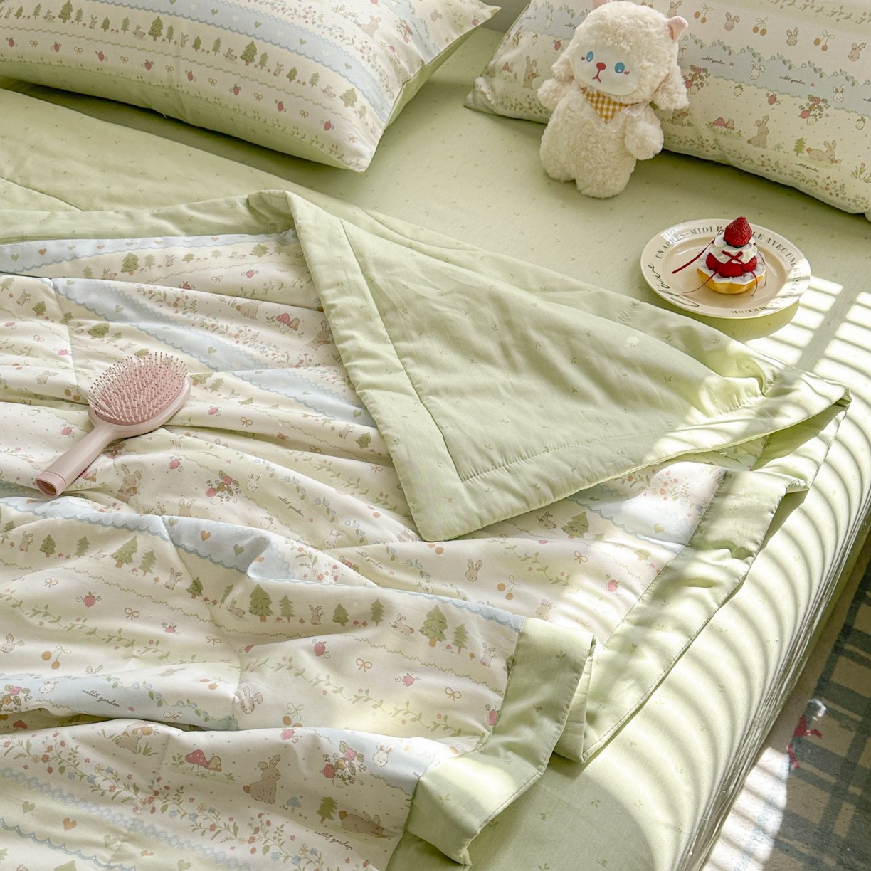 91家纺网 家纺一手货源 找家纺 （总）棉森家纺 2026春夏新款全棉纯棉棉花夏被夏凉被空调被-风格三