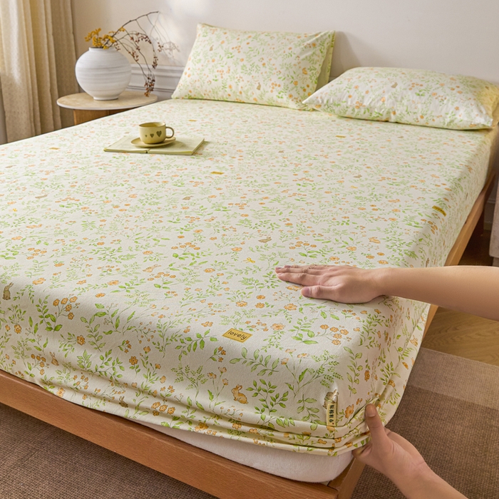 91家纺网 家纺一手货源 找家纺 （总）大元 2026新款舒适透气全棉老粗布单床笠