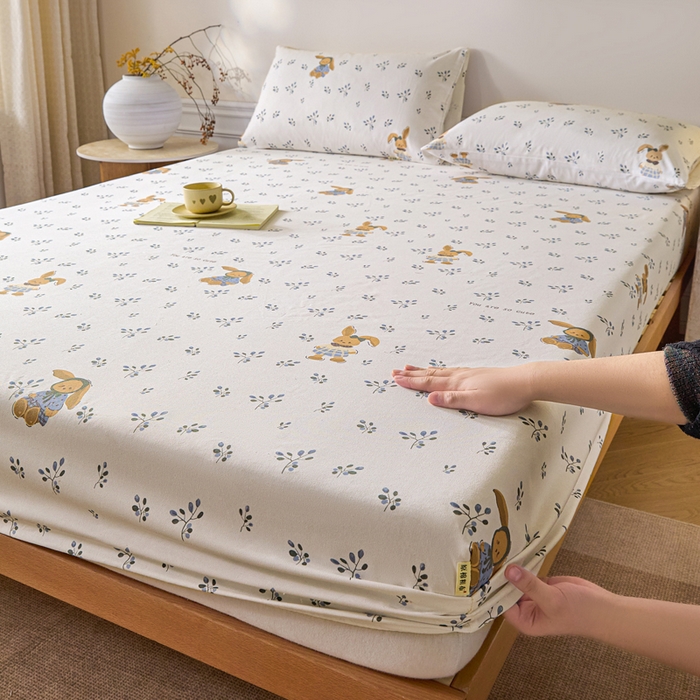 91家纺网 家纺一手货源 找家纺 （总）大元 2026新款舒适透气全棉老粗布单床笠