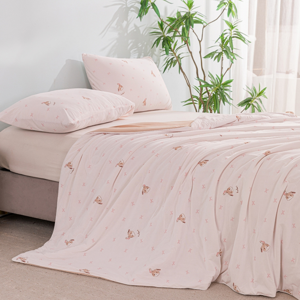 91家纺网 家纺一手货源 找家纺 （总）漫仙阁家纺 2026年新款印花凉感丝夏被空调被学生夏凉被