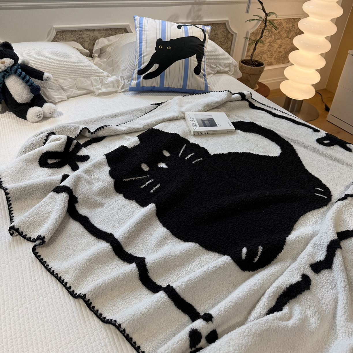 91家纺网 家纺一手货源 找家纺 （总）曼町家居 2026新款针织半边绒贝壳边盖毯毯子